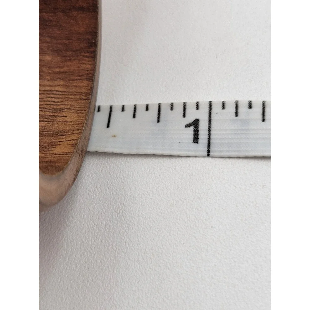 Set Of‎ 4 Vintage Wooden Napkin Rings Smooth Round Narrow Skinny Brown Rustic
